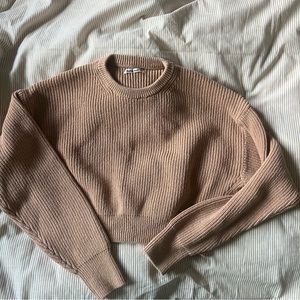 Reformation sweater tan